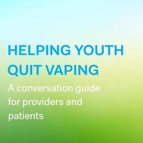 A conversation guide to help youth quit vaping PPT version cover