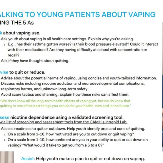 Talking to Young Patients about Vaping Guide