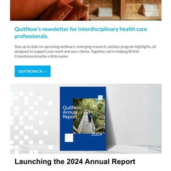 Thumbnail of September 2025 QuitNow’s newsletter for interdisciplinary health care professionals